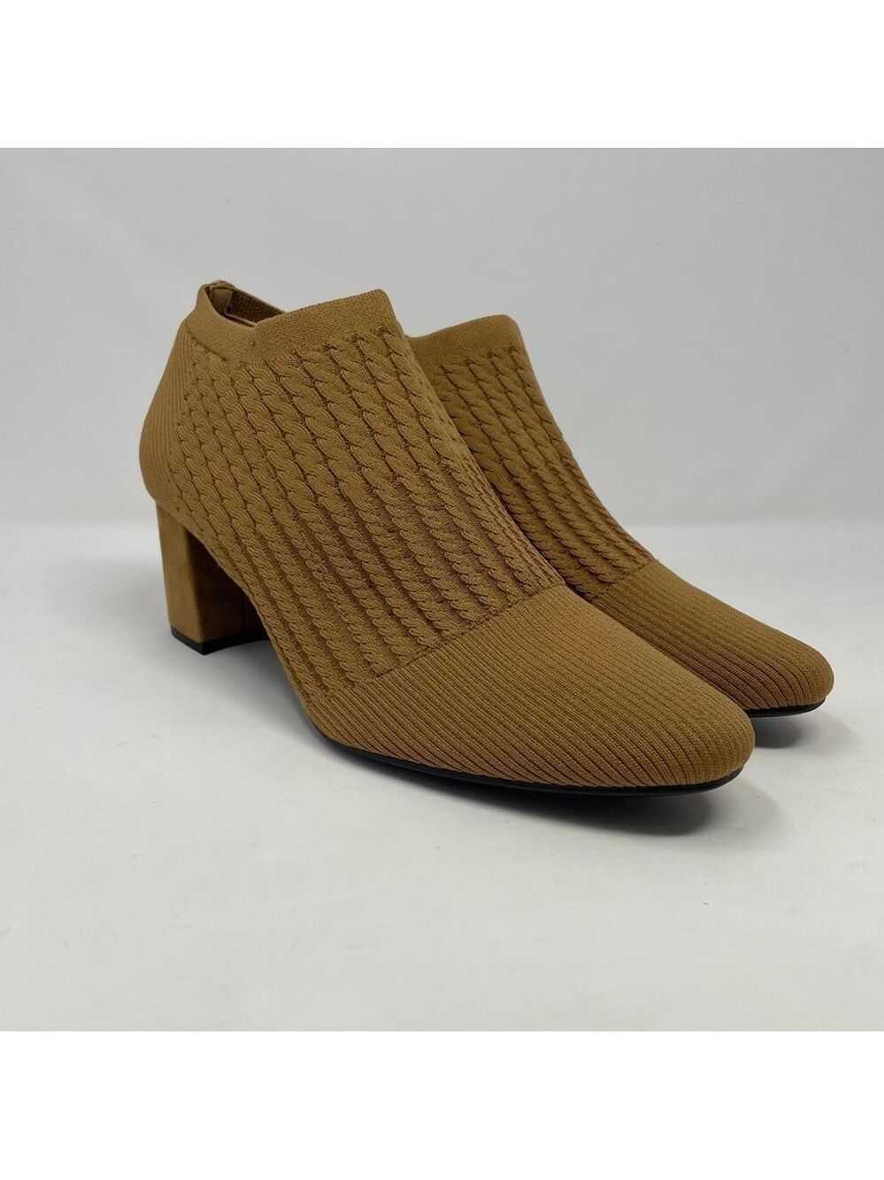 Impo Nancia Block Heel Stretch Knit Ankle Booties with Memory Foam - NWT - Picture 6 of 12